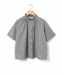 MidiUmi / ミディウミ シャツ・ブラウス | MidiUmi シャンブレーフリルシャツ