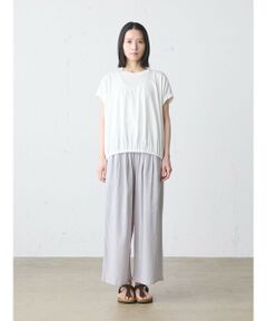 MidiUmi / ミディウミ その他パンツ | MidiUmi ストライプクレープワイドイージーパンツ