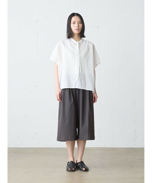 MidiUmi / ミディウミ その他パンツ | MidiUmi リップルハーフパンツ(チャコールグレー(color92))