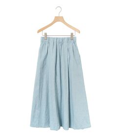 MidiUmi / ミディウミ ミニ・ひざ丈スカート | MidiUmi シャンブレータックスカート