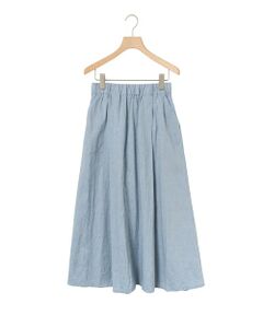 MidiUmi / ミディウミ ミニ・ひざ丈スカート | MidiUmi シャンブレータックスカート