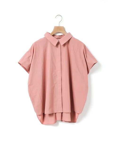 MidiUmi / ミディウミ シャツ・ブラウス | MidiUmi フレンチスリーブワイドシャツ（ピンク(pink41)）