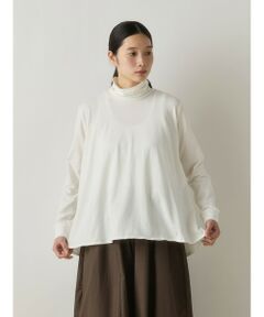 MidiUmi ハイネックフレアプルオーバー