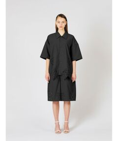 MIDIUMISOLID / ミディウミソリッド シャツ・ブラウス | MIDIUMISOLID カットワークデザインシャツ