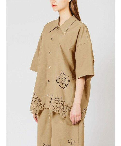 MIDIUMISOLID / ミディウミソリッド シャツ・ブラウス | MIDIUMISOLID カットワークデザインシャツ | 詳細2