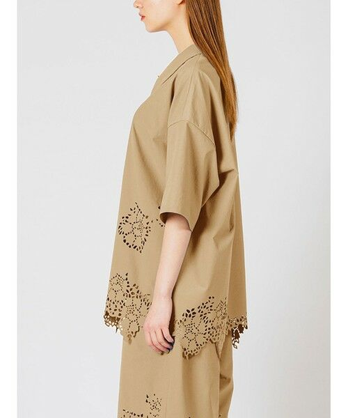 MIDIUMISOLID / ミディウミソリッド シャツ・ブラウス | MIDIUMISOLID カットワークデザインシャツ | 詳細3