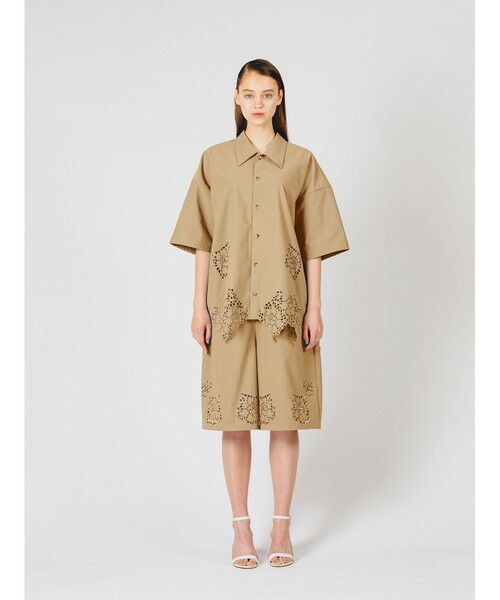 MIDIUMISOLID / ミディウミソリッド シャツ・ブラウス | MIDIUMISOLID カットワークデザインシャツ | 詳細5