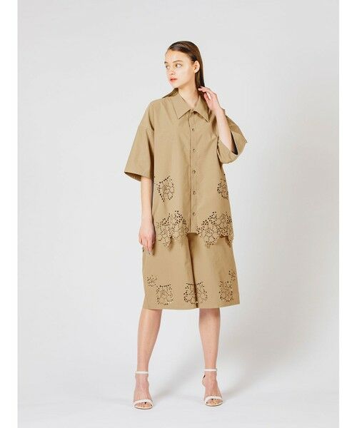 MIDIUMISOLID / ミディウミソリッド シャツ・ブラウス | MIDIUMISOLID カットワークデザインシャツ | 詳細6