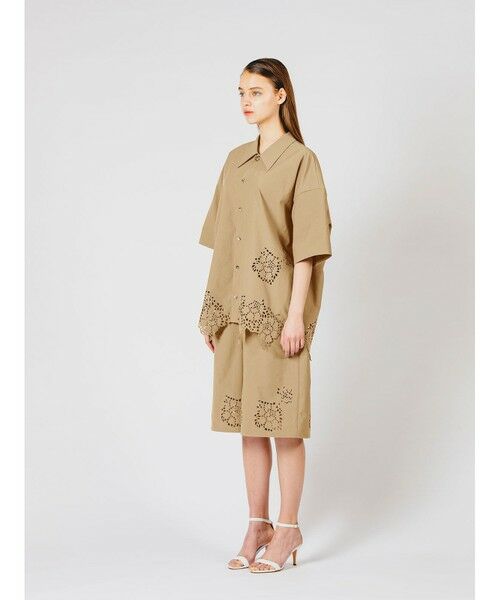 MIDIUMISOLID / ミディウミソリッド シャツ・ブラウス | MIDIUMISOLID カットワークデザインシャツ | 詳細7