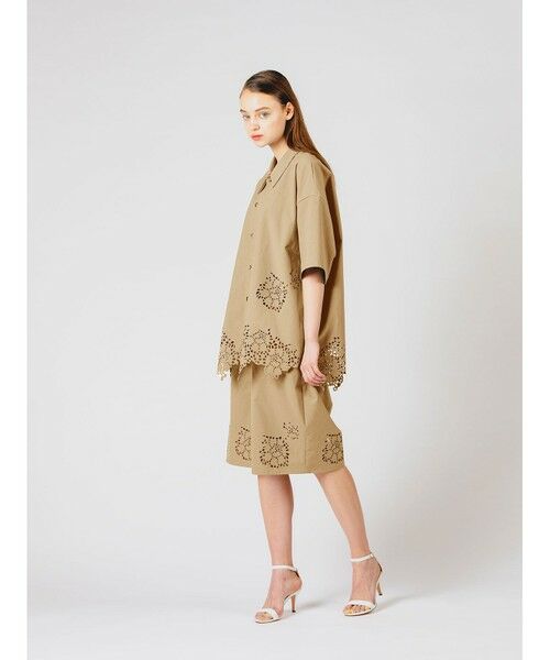 MIDIUMISOLID / ミディウミソリッド シャツ・ブラウス | MIDIUMISOLID カットワークデザインシャツ | 詳細8