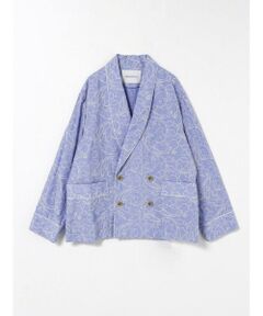 MIDIUMISOLID / ミディウミソリッド テーラードジャケット | MIDIUMISOLID 刺繍ショールカラージャケット