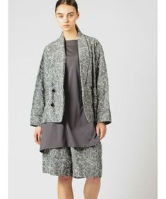 MIDIUMISOLID / ミディウミソリッド テーラードジャケット | MIDIUMISOLID 刺繍ショールカラージャケット