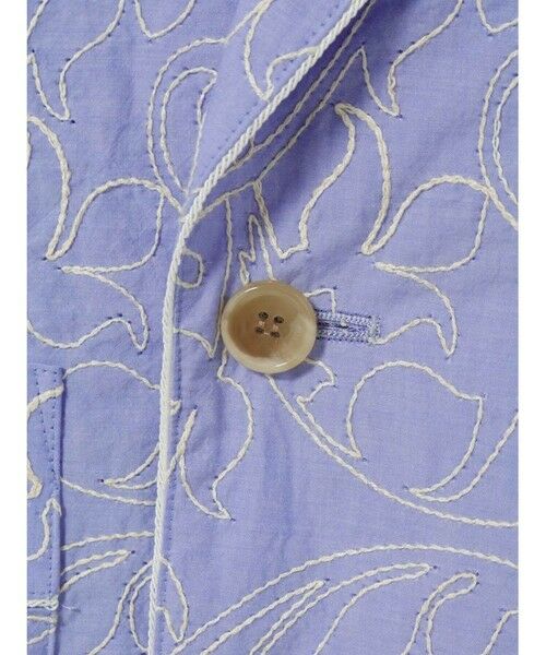 MIDIUMISOLID / ミディウミソリッド テーラードジャケット | MIDIUMISOLID 刺繍ショールカラージャケット | 詳細1