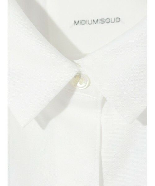 MIDIUMISOLID / ミディウミソリッド シャツ・ブラウス | MIDIUMISOLID Lady’s ハーフスリーブビッグシャツ | 詳細10
