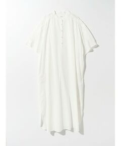 MIDIUMISOLID / ミディウミソリッド ミニ丈・ひざ丈ワンピース | MIDIUMISOLID for Ladies 刺繍スタンドカラーワンピース