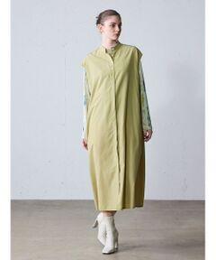 MIDIUMISOLID / ミディウミソリッド ロング・マキシ丈ワンピース | MIDIUMISOLID for Ladies ノースリーブコクーンワンピース