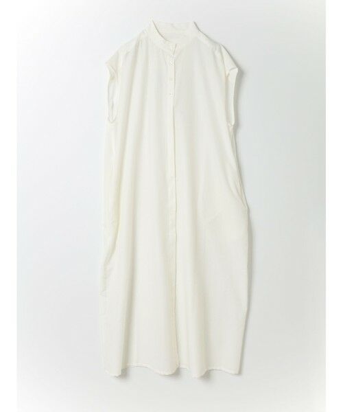 MIDIUMISOLID / ミディウミソリッド ロング・マキシ丈ワンピース | MIDIUMISOLID for Ladies ノースリーブコクーンワンピース（オフホワイト(color11)）