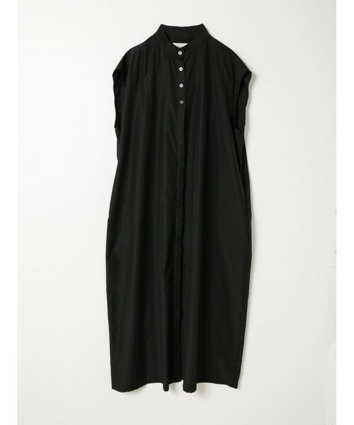 MIDIUMISOLID / ミディウミソリッド ロング・マキシ丈ワンピース | MIDIUMISOLID for Ladies ノースリーブコクーンワンピース（ブラック(color99)）