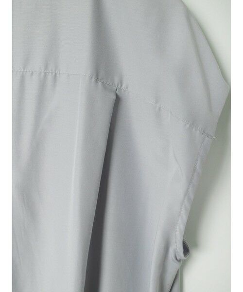 MIDIUMISOLID / ミディウミソリッド ロング・マキシ丈ワンピース | MIDIUMISOLID for Ladies ノースリーブコクーンワンピース | 詳細16