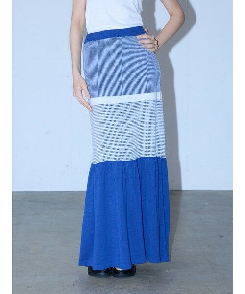 MIDIUMISOLID / ミディウミソリッド ミニ・ひざ丈スカート | MIDIUMISOLID Lady’s パターン編みスカート | 詳細9