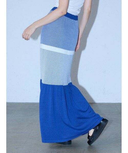 MIDIUMISOLID / ミディウミソリッド ミニ・ひざ丈スカート | MIDIUMISOLID Lady’s パターン編みスカート | 詳細11