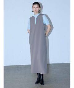 MIDIUMISOLID for Ladies ノースリーブロングワンピース