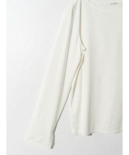 MIDIUMISOLID / ミディウミソリッド カットソー | MIDIUMISOLID for Ladies ボートネックインナープルオーバー | 詳細9