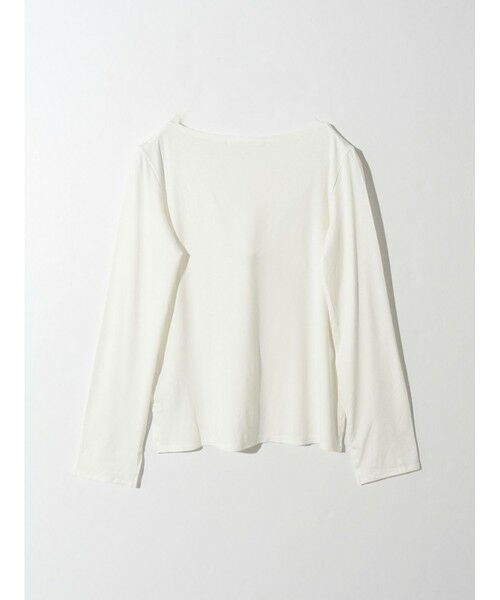 MIDIUMISOLID / ミディウミソリッド カットソー | MIDIUMISOLID for Ladies ボートネックインナープルオーバー | 詳細11