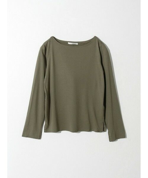 MIDIUMISOLID / ミディウミソリッド カットソー | MIDIUMISOLID for Ladies ボートネックインナープルオーバー（グレー(color91)）