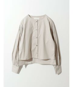 MIDIUMISOLID for Ladies ピンタックボリュームスリーブブラウス