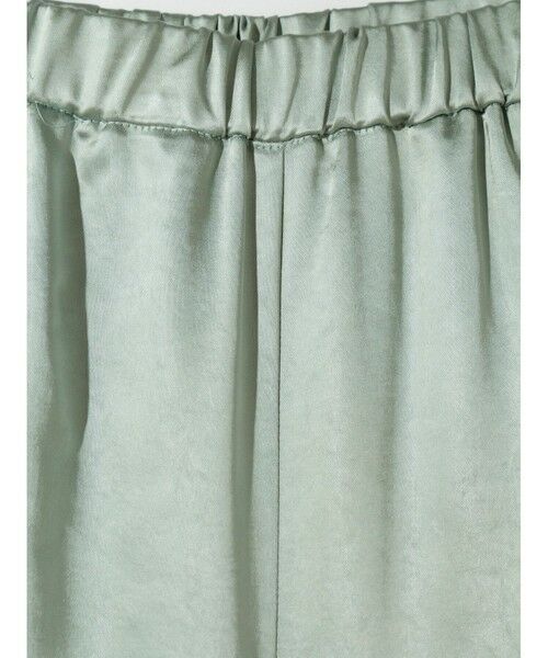 MIDIUMISOLID / ミディウミソリッド その他パンツ | MIDIUMISOLID for Ladies センタープレスサテンイージーパンツ | 詳細1