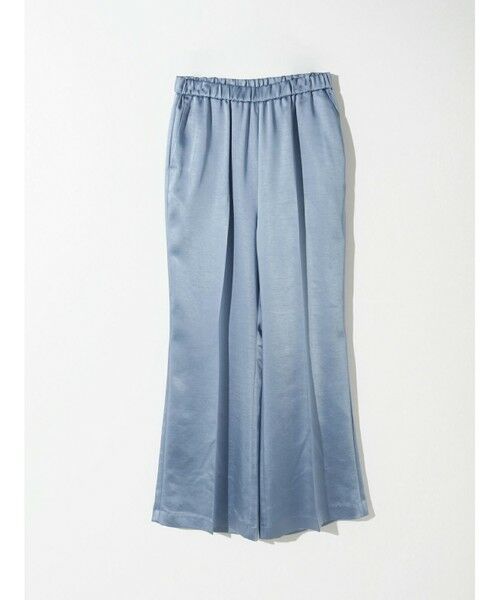 MIDIUMISOLID / ミディウミソリッド その他パンツ | MIDIUMISOLID for Ladies センタープレスサテンイージーパンツ | 詳細2