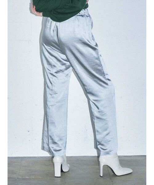 MIDIUMISOLID / ミディウミソリッド その他パンツ | MIDIUMISOLID for Ladies センタープレスサテンイージーパンツ | 詳細8