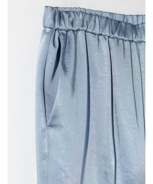 MIDIUMISOLID / ミディウミソリッド その他パンツ | MIDIUMISOLID for Ladies センタープレスサテンイージーパンツ | 詳細9