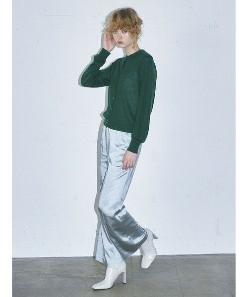 MIDIUMISOLID / ミディウミソリッド その他パンツ | MIDIUMISOLID for Ladies センタープレスサテンイージーパンツ | 詳細5