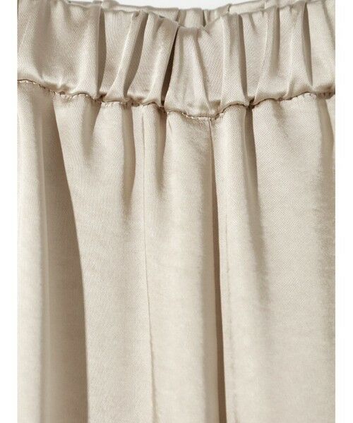 MIDIUMISOLID / ミディウミソリッド その他パンツ | MIDIUMISOLID for Ladies センタープレスサテンイージーパンツ | 詳細13