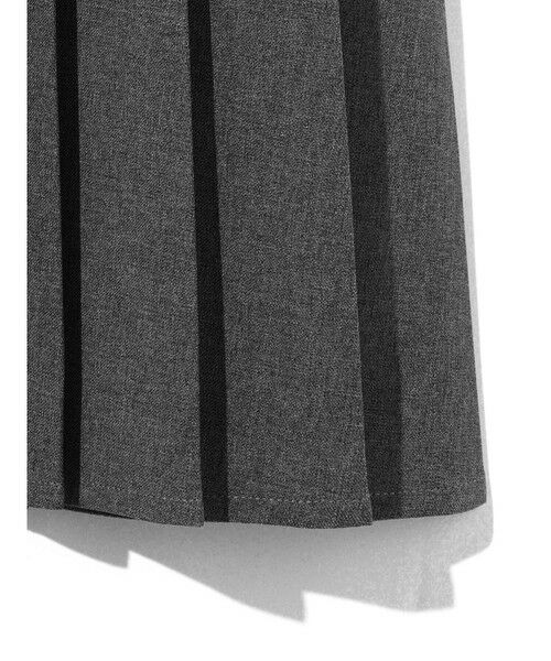 MIDIUMISOLID / ミディウミソリッド ミニ・ひざ丈スカート | MIDIUMISOLID for Ladies アシンメトリープリーツラップスカート | 詳細17