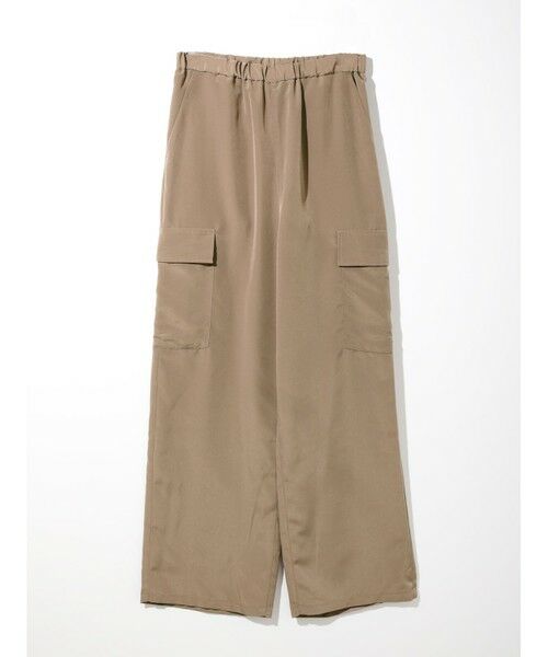 MIDIUMISOLID / ミディウミソリッド カーゴパンツ | MIDIUMISOLID for Ladies ワークイージーパンツ(ブラウン(color44))