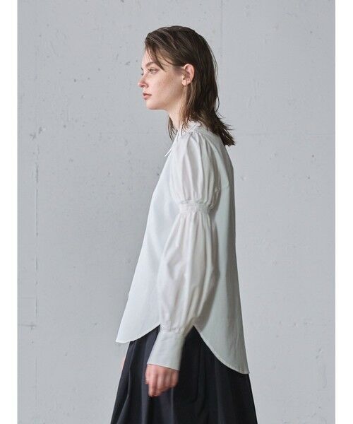 MIDIUMISOLID / ミディウミソリッド シャツ・ブラウス | MIDIUMISOLID for Ladies  アームボリュームスリーブシャツ | 詳細3