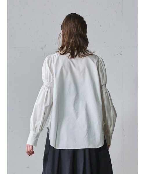 MIDIUMISOLID / ミディウミソリッド シャツ・ブラウス | MIDIUMISOLID for Ladies  アームボリュームスリーブシャツ | 詳細4