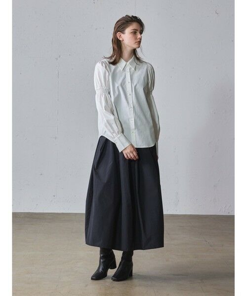 MIDIUMISOLID / ミディウミソリッド シャツ・ブラウス | MIDIUMISOLID for Ladies  アームボリュームスリーブシャツ | 詳細5