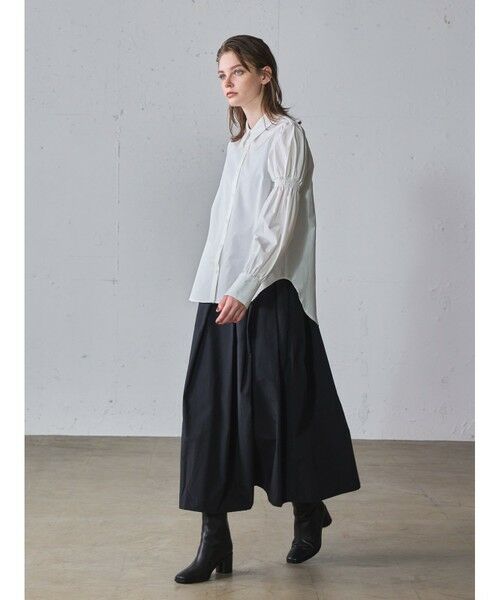 MIDIUMISOLID / ミディウミソリッド シャツ・ブラウス | MIDIUMISOLID for Ladies  アームボリュームスリーブシャツ | 詳細6