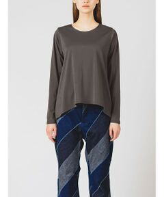 MIDIUMISOLID / ミディウミソリッド カットソー | MIDIUMISOLID for Ladies クルーネックAラインプルオーバー