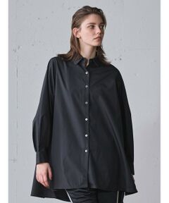 MIDIUMISOLID / ミディウミソリッド シャツ・ブラウス | MIDIUMISOLID for Ladies スリットスリーブチュニックシャツ