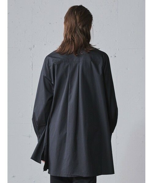 MIDIUMISOLID / ミディウミソリッド シャツ・ブラウス | MIDIUMISOLID for Ladies スリットスリーブチュニックシャツ | 詳細5