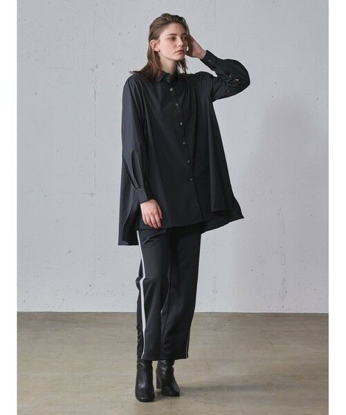 MIDIUMISOLID / ミディウミソリッド シャツ・ブラウス | MIDIUMISOLID for Ladies スリットスリーブチュニックシャツ | 詳細6