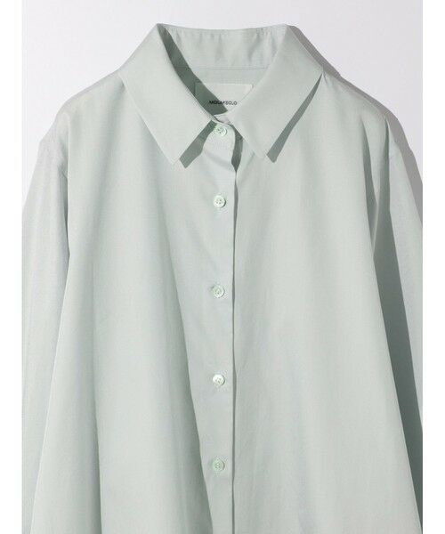 MIDIUMISOLID / ミディウミソリッド シャツ・ブラウス | MIDIUMISOLID for Ladies スリットスリーブチュニックシャツ | 詳細14