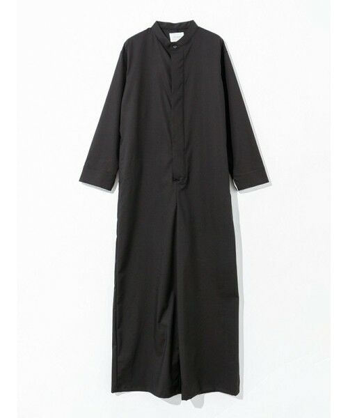 MIDIUMISOLID / ミディウミソリッド その他パンツ | MIDIUMISOLID ノーカラージャンプスーツ（ブラック(color99)）