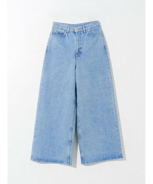 MIDIUMISOLID / ミディウミソリッド その他パンツ | MIDIUMISOLID ハイウエストワイドデニム(ブルー) | 詳細1