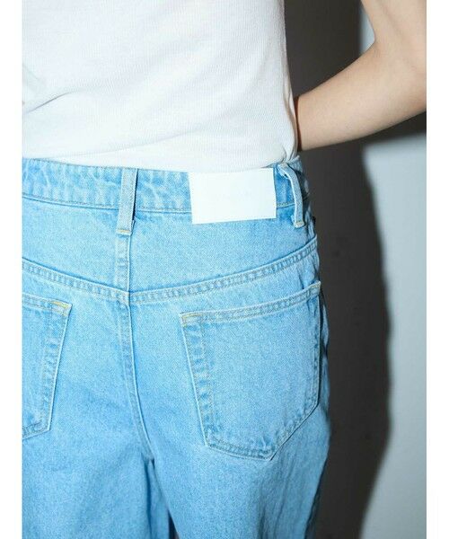 MIDIUMISOLID / ミディウミソリッド その他パンツ | MIDIUMISOLID ハイウエストワイドデニム(ブルー) | 詳細11